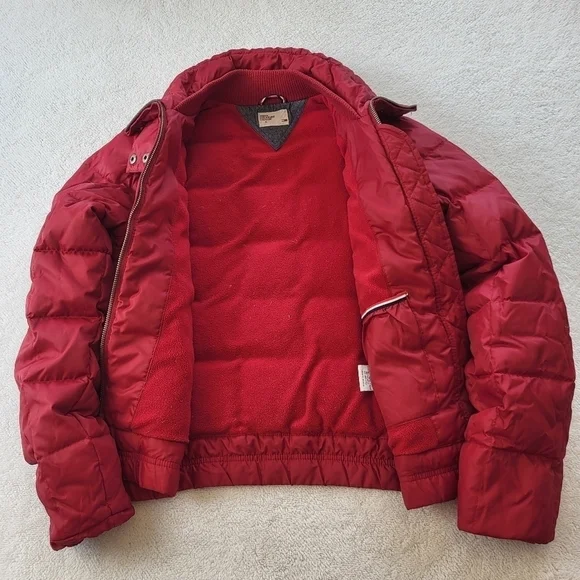 Tommy Hilfiger Quilted Down Red Women's Jacket Size Small - Picture 3 of 14
